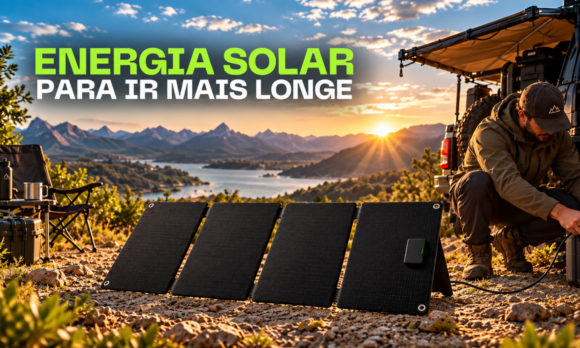 Painel Solar Dobr&aacute;vel Armer Energy FSP40W 40W para GEN300